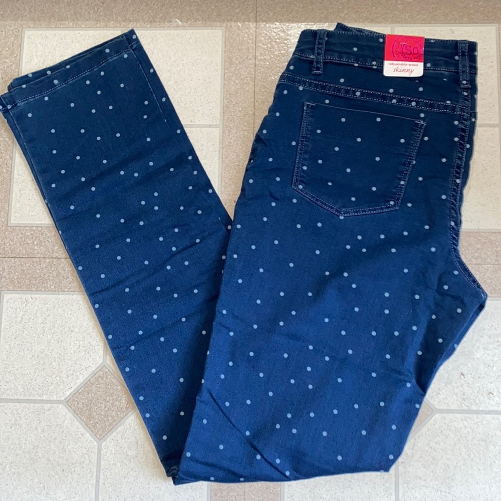 Polka dot jeans